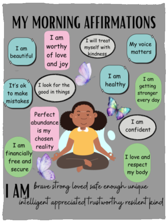 My Morning Affirmations Cozy Plush Fleece Blanket - 30x40