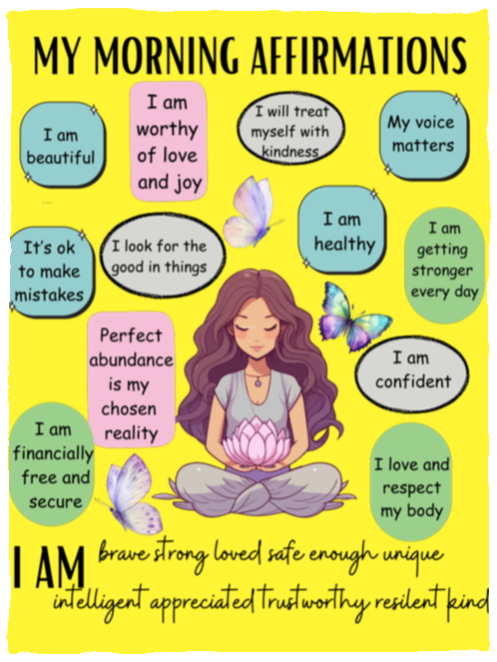 MY MORNING AFFIRMATIONS Cozy Plush Fleece Blanket - 30x40