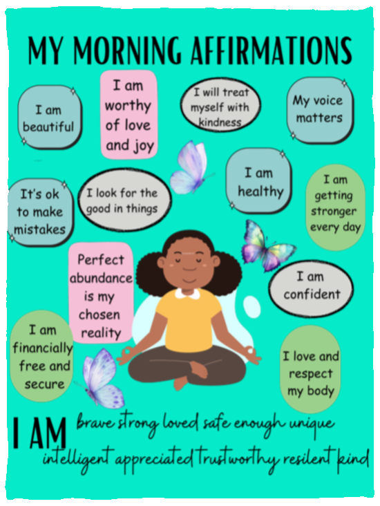 My Morning Affirmations Cozy Plush Fleece Blanket - 30x40