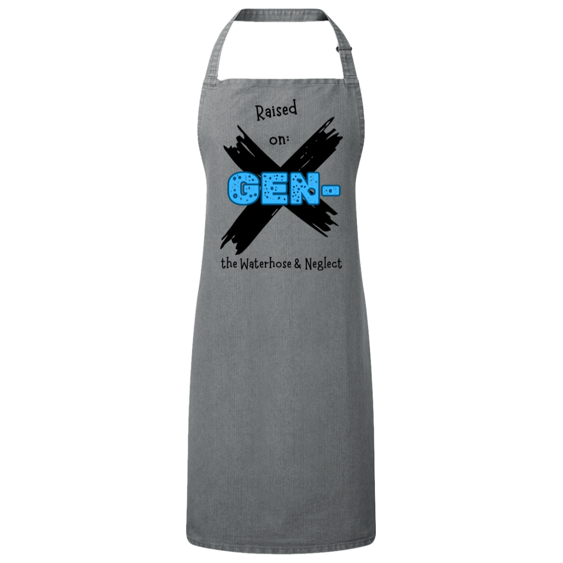 GEN-X RAISED BY...Unisex Bib Apron