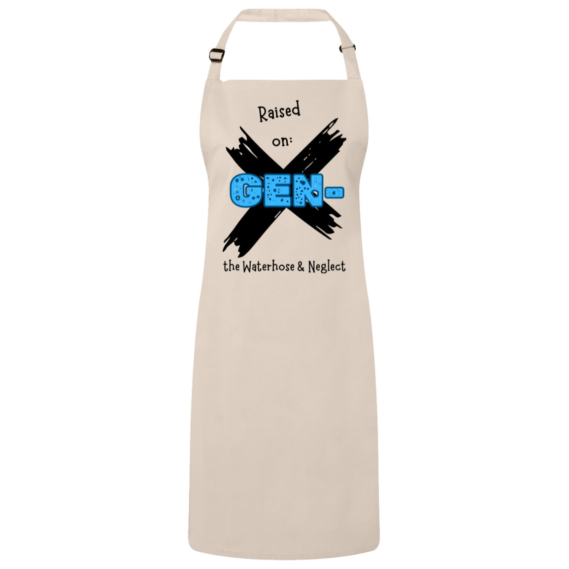 GEN-X RAISED BY...Unisex Bib Apron
