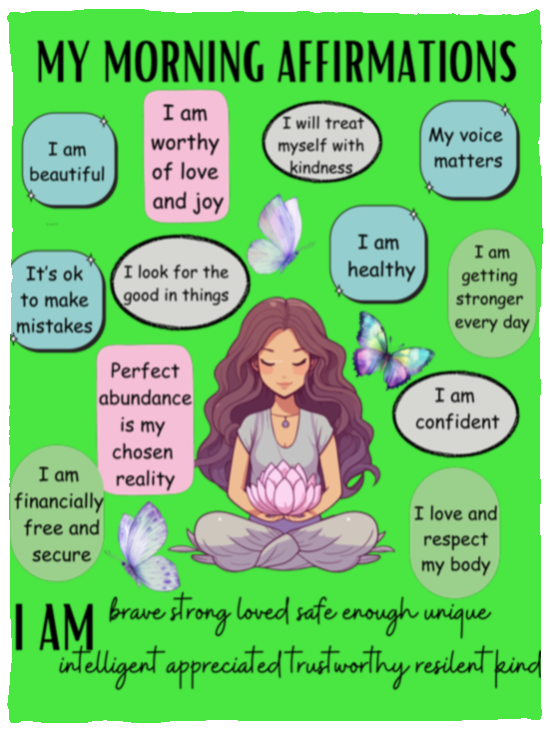 MY MORNING AFFIRMATIONS Cozy Plush Fleece Blanket - 30x40