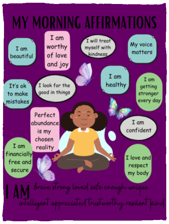 My Morning Affirmations Cozy Plush Fleece Blanket - 30x40