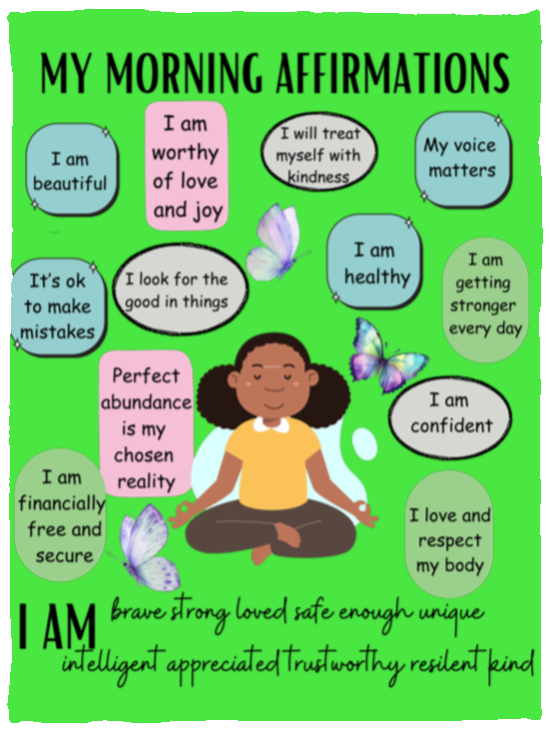 My Morning Affirmations Cozy Plush Fleece Blanket - 30x40