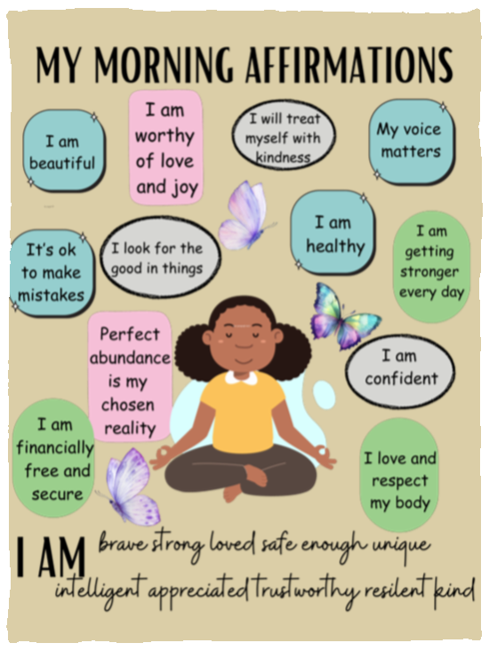 My Morning Affirmations Cozy Plush Fleece Blanket - 30x40
