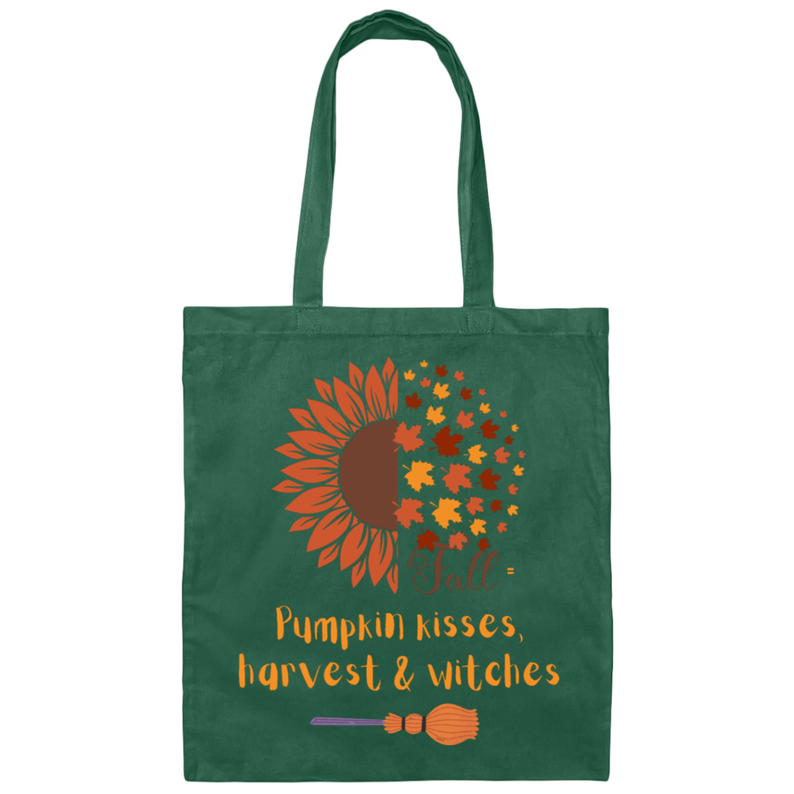 Pumpkin kisses Fall Canvas Tote Bag