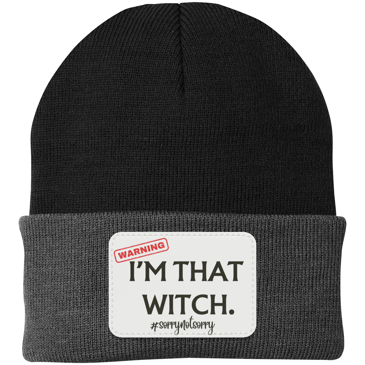 I’M THAT WITCH.  Knit Cap - Patch