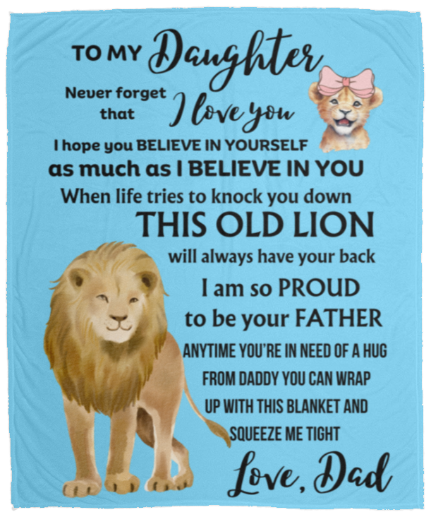 TO MY Daughter Cozy Plush Fleece Blanket - 50x60