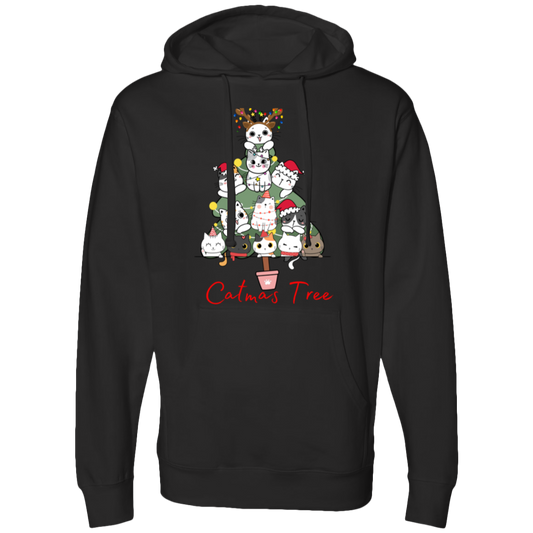 CatMas Tree for Crazy Cat Lady Hooded Sweatshirt