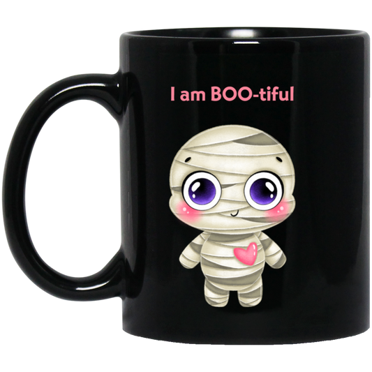 I am BOO-tiful 11 oz. Black Mug