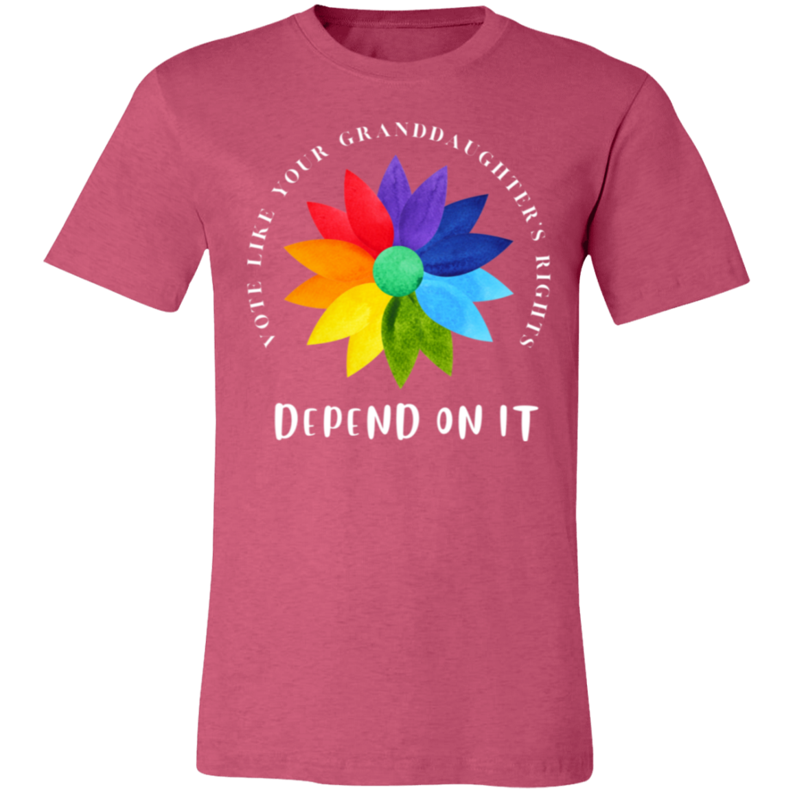 VOTE like your granddaughter’s rights DEPEND ON IT Unisex Short-Sleeve T-Shirt