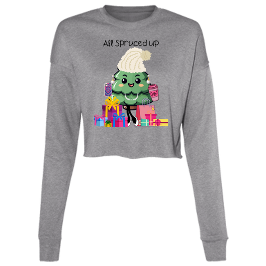 all spruced up honey! Ladies' Cropped Fleece Crew