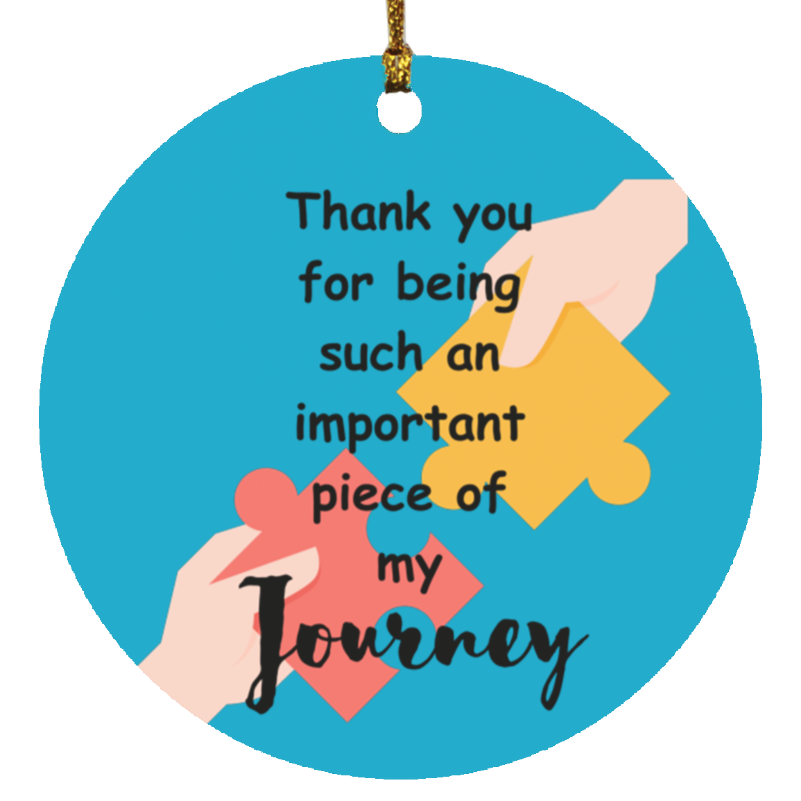 Thank you for being such an important piece SUBORNC Circle Ornament