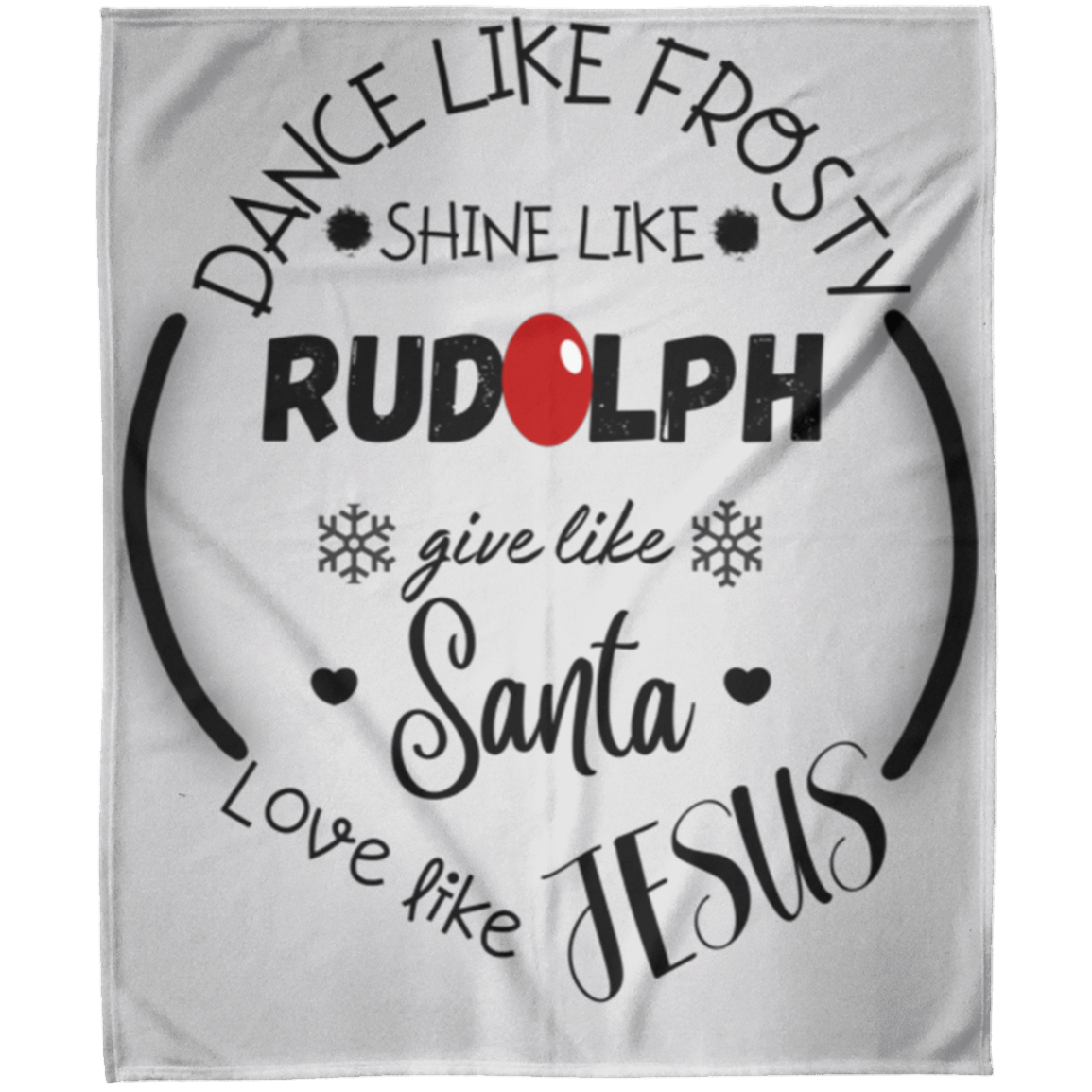 Shine like Rudolph Arctic Fleece Blanket 50x60