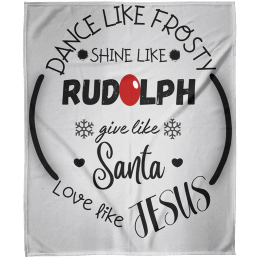 Shine like Rudolph Arctic Fleece Blanket 50x60