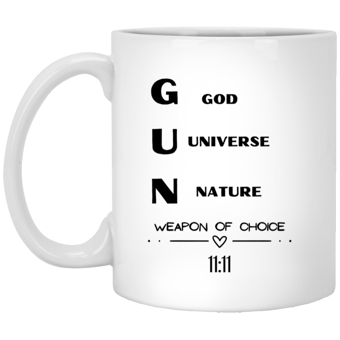GUN 11oz White Mug