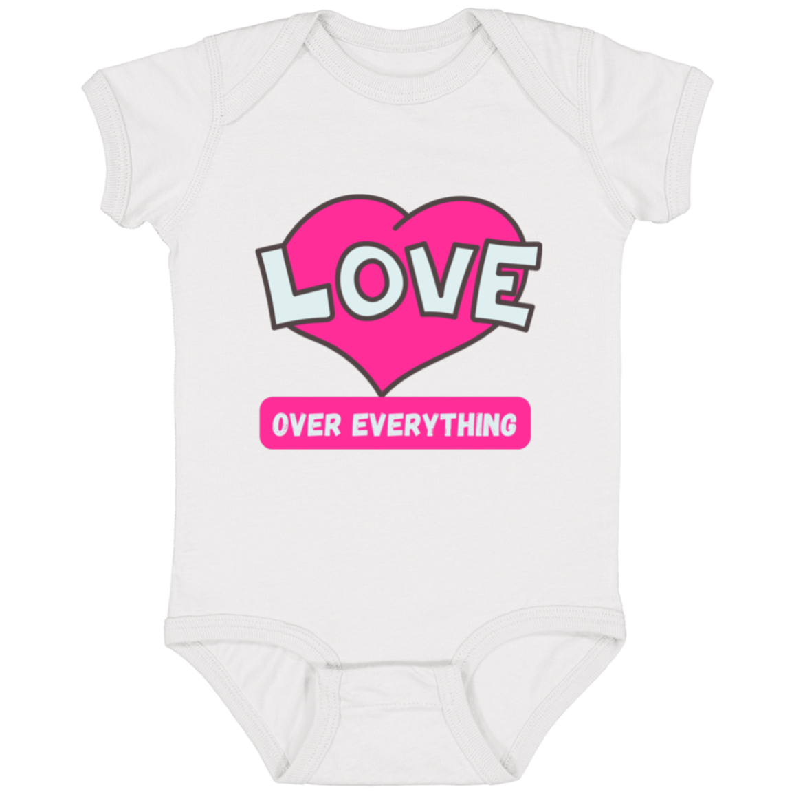 Love over everything Infant Fine Jersey Bodysuit