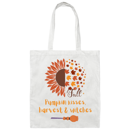 Pumpkin kisses Fall Canvas Tote Bag