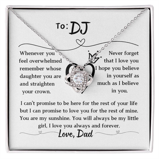 You will ALWAYS be my little girl, Love Dad